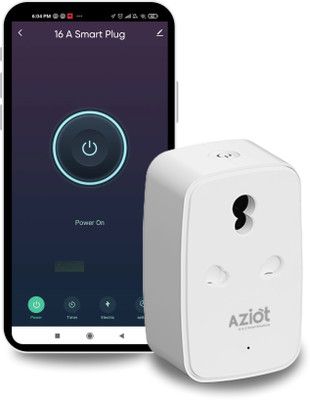 AZIOT 16amp Smart Plug - Wifi/Bluetooth Communication Smart Plug(White)