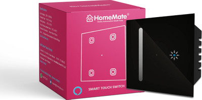 HomeMate Smart Dimmer Touch Switch Wi-Fi + Bluetooth(Black)
