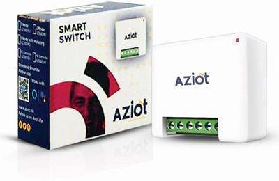 AZIOT 1 Node(16amp) Smart Switch - Wi-Fi/BLE Communication - Made in India Smart Switch(White)