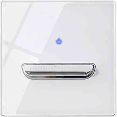 lucario Electrical Light Switch Modern Tempered Glass Panel Lamp Switch with Led Smart Switch(Mullti Color)