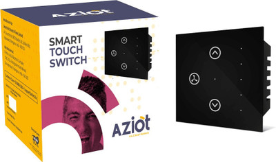 AZIOT Smart Modular 1 Fan Regulator Touch Switch Smart Switch(Black)