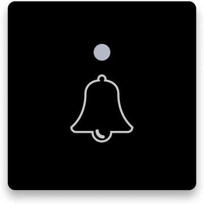 iotics Touch Door Bell Control (Black Variant) Smart Switch(Black)