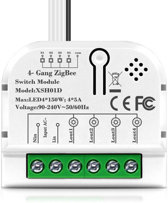 Otohom HIDER 4 GANG ZIGBEE SWITCH Smart Switch(White)