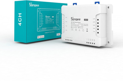 Ledgebit 4CHR3 4-gang Wi-Fi Smart Switch with RF Control(White)