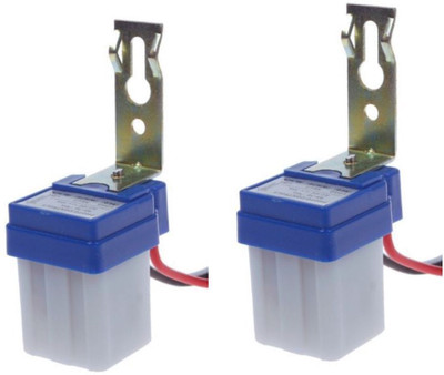 Lampion Electronics 220 Volt Auto Day/Night On-Off Photocell Sensor Switch 7Amp Pack of 2pcs Smart Switch(White)
