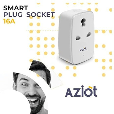 AZIOT 16amp Smart Plug - Wifi/Bluetooth Communication Smart Plug(White)