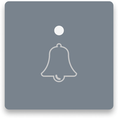 iotics Touch Door Bell Control (Grey Variant) Smart Switch(Grey)