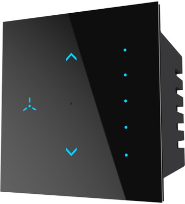 HomeMate Wi-Fi Smart Fan Regulator Touch Switch Smart Switch(Black)