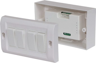 TEQOOZ 2 Node 15Amp Wi-Fi + Bluetooth Retrofit Smart Switch Module Smart Switch(White)