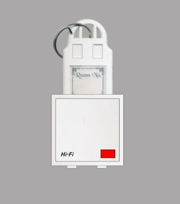 hi fi Polycarbonate D.P Main Switch with Pc Keyring Tag 2 Module 32 Amp 240V Pack of 2(White)