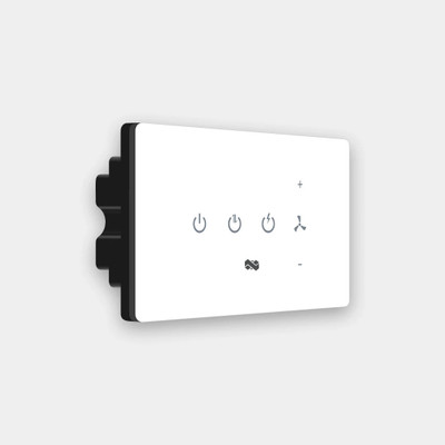 iotics Smart Touch Switch for 3 Lights & 1 Fan, Remote, Mobile App, Alexa & Google Home Smart Switch(White)