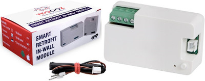 TEQOOZ 2 Node WiFi Module | Tuya Smart Life, Alexa, Siri Control | In-wall Retrofit Smart Switch(White)