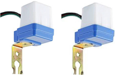 GareebStore 220 Volt Auto Day/Night On-Off Sensor Switch by SIDDHI ELECTRONICS STORE 2Pc Smart Switch(White)