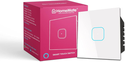 HomeMate Wi-Fi Smart 24 A Touch Switch ,Works Smart Switch(White)