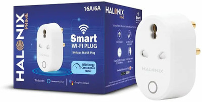 HALONIX Wi-Fi Smart Plug, 16A Energy Monitoring, Large Appliances, Works Alexa & Google Smart Plug (White)