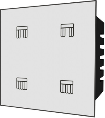 HomeMate Wi-Fi Smart Curtain/Blind/Tubular/Projector Lift Motor Touch Switch Smart Switch(White)