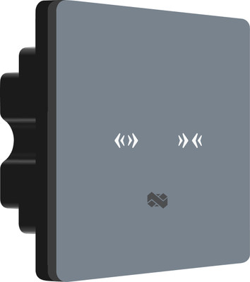 iotics Smart Touch Switch for Curtain Controller, Remote, Mobile App, Alexa & Google Smart Switch(Grey)