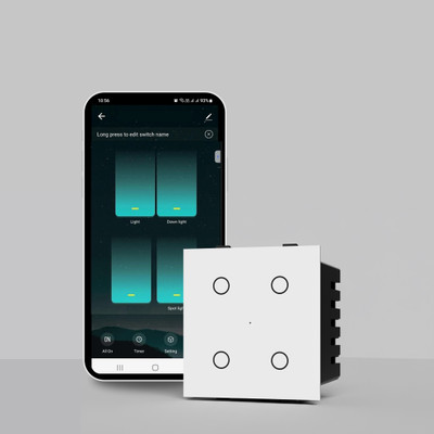 AZIOT AZMS04N1 Smart Modular 4 Touch Switch