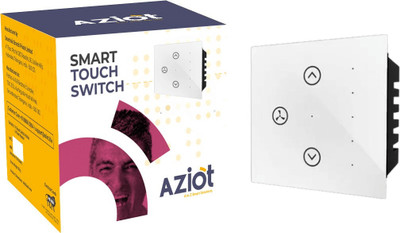 AZIOT Smart Modular 1 Fan Regulator Touch Switch Smart Switch(White)