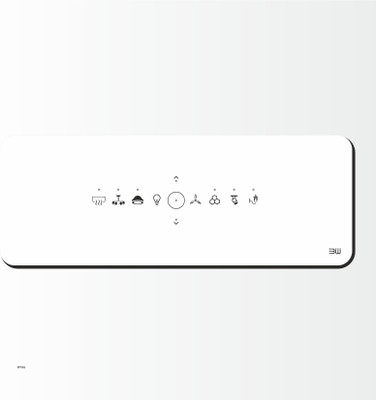twtss 3W 8|6 Modular, 1AC, 6Lights, 1Fan+Regulator, Colour White. Smart Switch(White)