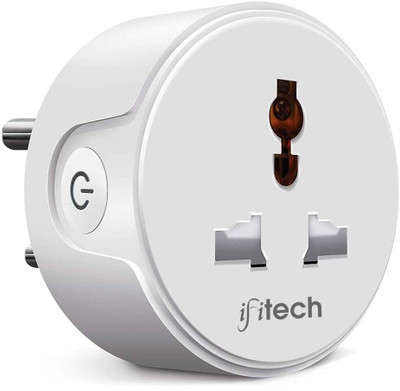 IFITech 10A Wi-Fi Smart Plug with Energy Monitoring - Suitable for Small Appliances Smart Plug(White)