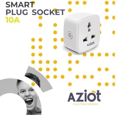 AZIOT 10amp Smart Plug - Wifi/Bluetooth Communication Smart Plug(White)