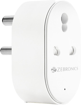 ZEBRONICS Zeb-SP116, Smart WiFi, 16 Ampere, Google Assistant-Alexa Compatible, App Support Smart Plug(White)