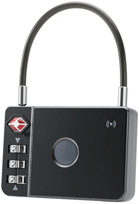 iFynd MiLi Smart Anti-Loss Lock - TSA Certified Trackable Luggage Lock Location Smart Tracker(Black)