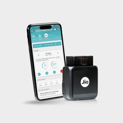 Jio JioMotive OBD 4G GPS Tracker & Wi-fi Router, Plug n Play, 1 Year Free App GPS Device(Black)