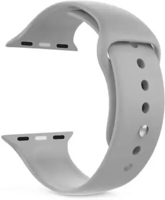 Firetook Plain Strap Silicon Bands/Straps Compatible with Watch T55/T550 W26, 49mm 45mm 44mm 42mm Men & Women, Adjustable Strap with Metal G-Hook Premium Strap for iWatch Ultra Series SE 8 7 6 5 4 3 2 1 Smart Watch Strap Smart Watch Strap(Grey)