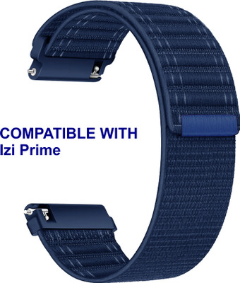 ACM WSM39A20BL3002 Watch Strap Nylon Soft 20mm for Izi Prime Smartwatch Belt Blue Smart Watch Strap(Blue)