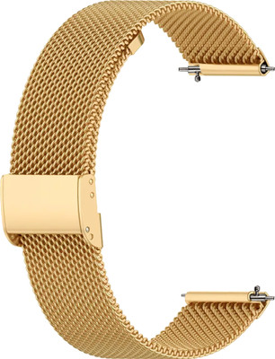 ACM Watch Strap Adjustable Metal for Boult Cosmic R Smartwatch Belt Gold Smart Watch Strap(Gold)