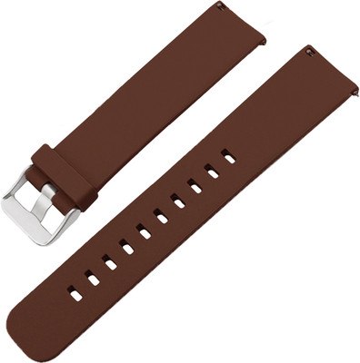 ACM Watch Strap Silicone for Axl Versa 01 Smartwatch Belt Band Brown Smart Watch Strap(Brown)