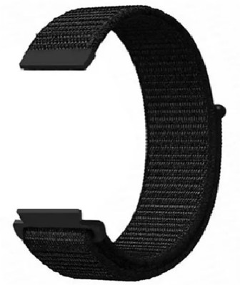 Colorcase Nylon Strap Compatible With Boat Wave Flex Connect Smart Watch Smart Watch Strap(Black)