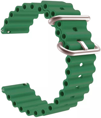 AOnes Ocean Silicone Watch Bands for Hammer Pulse 5.0 Smart Watch Strap(Green)