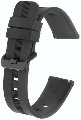 Colorcase Silicon Strap Compatible with Minix Bond Smart Watch Smart Watch Strap(Black)