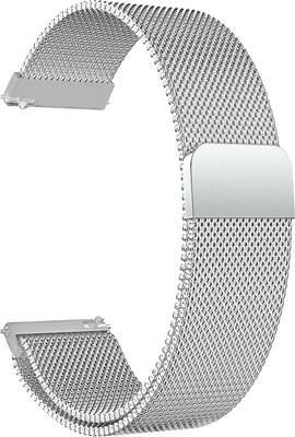ACM Watch Strap Magnetic 20mm for Noise X-Fit 1 Smartwatch Silver Smart Watch Strap(Silver)