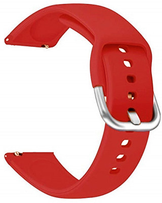 Melfo Silicone Strap Compatible with Syska Sw100 Smart Watch Strap(Red, Orange)