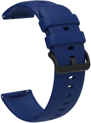 Zelfo Silicon Strap BeltCompatible with Pebble Vasor Smart Watch Smart Watch Strap(Blue)