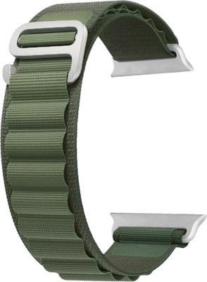 ACM Sliding Watch Strap Nylon Hook for Gizmore Vogue Smartwatch Belt Band Green Smart Watch Strap(Green)