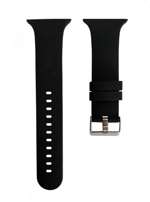 Colorcase Sliding Watch Strap Silicon Strap Compatible with Hammer Ace 3.0 Smart Watch Smart Watch Strap(Black)