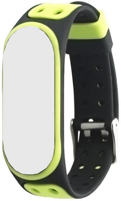 Epaal Strap with Metal Buckle for Xiaomi Mi Band 4 / Mi Band 3 - Green-Black Smart Band Strap(Green)