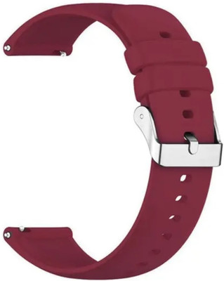 Zelfo Silicone Strap Compatible with Boat Enigma X700 Smart Watch Smart Watch Strap(Clear, Red)