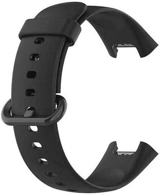 Like Star Soft Silicone Classic Strap With Secure Buckle Lock for Redmi Watch 2 Lite/Redmi GPS Smart Watch Only, Comfort and Flexible Fitness Smart Watch Strap Smart Watch Strap(Black)