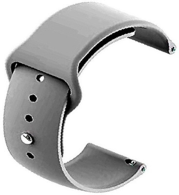 BLACK LOVIES 20 MM Soft Silicon Smartwatch Strap Compatible with Fire Bolt Beast BSW002 Smart Watch Strap(Grey)