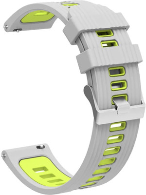 Colorcase Silicon Strap Compatible with Fire-Boltt Celestia Bsw154 Smart Watch Smart Watch Strap(Grey)