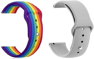 BLACK LOVIES 20 mm Smart Watch Strap Compatible for D I Z O Watch 2 / D I Z O Watch S Smart Watch Strap(Grey, Mullti Color)