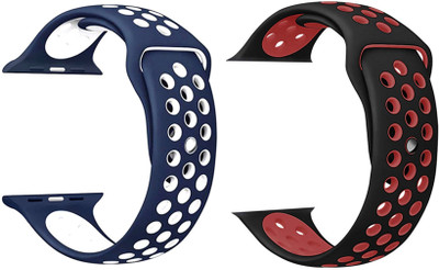 PUNAK 42 / 44 / 45 / 49 MM SPORT SMARTWATCH BELT Smart Watch Strap(Blue, Red)