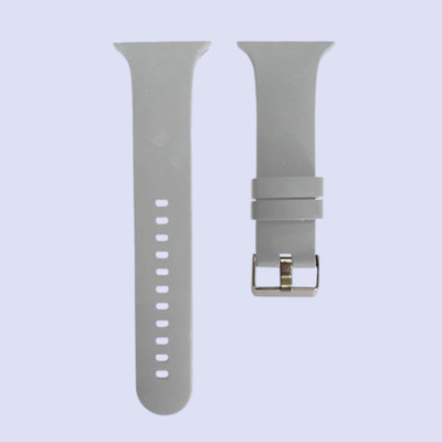 BinkSon Premium Silicon Watch Strap for iWatch Band 49mm 45mm 44mm 42mm Premium Silicone Replacement Strap Compatible with iWatch Ultra Series 9 8 7 6 5 4 3 2 1 SE [Watch NOT Included] Smart Watch Strap(Grey)