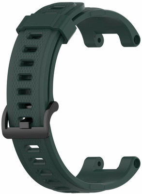 KHR Sports Soft Silicone Smart Watch Replacement Band for Amazfit T-Rex Smart Watch Smart Watch Strap(Green)